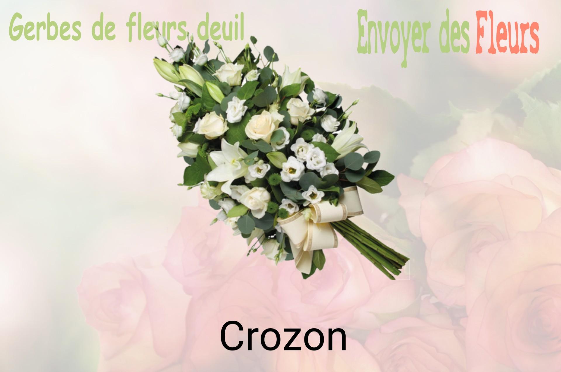 Gerbe de fleurs de deuil livrée à Crozon